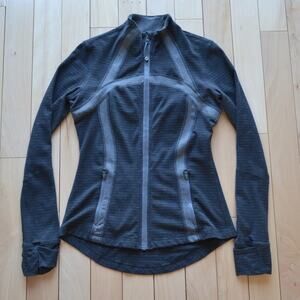 Lululemon Define Jacket Size 8 Black Gray